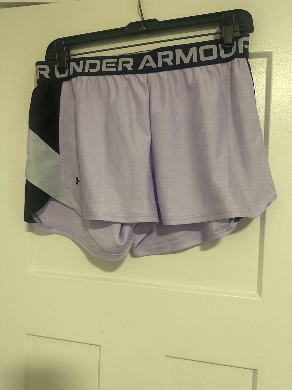 Under Armour Women’s Lavender and Black Athletic Shorts